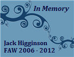 In Memory Jack Higginson FAW member 2006-2012
